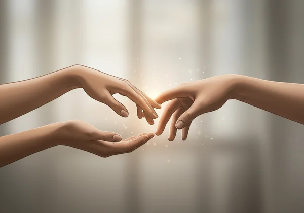 Person reaching out for professional support and guidance