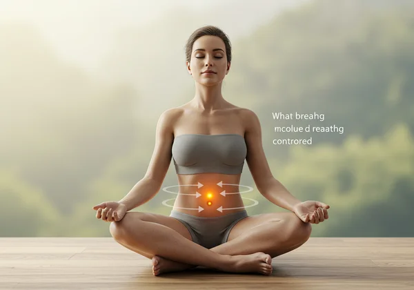 Person practicing deep breathing for anger management.